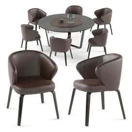 Mudi armchair pero round table